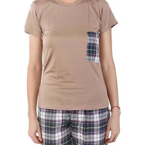 Stylish Comfortable Cotton <b>Twin</b> <b>Set</b> For Women Short Sleeve Tops With Shorts <b>Twin</b> <b>Set</b> For Women Custom T Shirt Short <b>Set</b> - Product Image 4