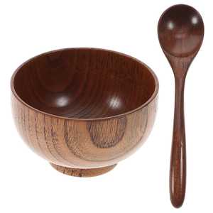 Tazón de servir de madera natural hecho a mano, diseñado para una comodidad elegante y práctica en el día a día. - Product Image 1