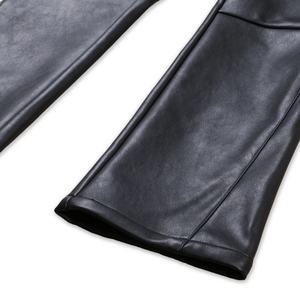 Pantalon en cuir décontracté pour homme, style moto, coupe slim, léger, imperméable, écologique, séchage rapide – Nouvelle collection en gros de haute qualité - Product Image 3