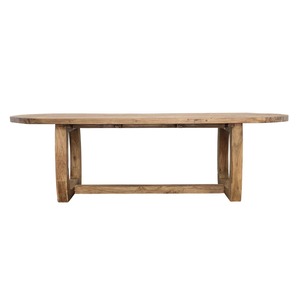 Handmade <b>Solid</b> Teak <b>Wood</b> <b>Table</b> with Natural Finish and Unique Base, Dining <b>Table</b> for Restaurant, Cafe and Hospitality Projects - Product Image 3