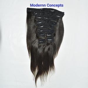 Extensiones de Cabello Humano Virgen 100% Natural al por Mayor, Cabello Humano Liso y Sedoso sin Procesar, Color Negro - Product Image 5