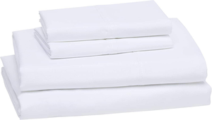 5 Star Hotel Bedding Set 4 Pcs Solid Pure <b>King</b> <b>Size</b> Flat Fitted <b>Sheets</b> Sets - Product Image 4