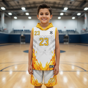 Uniformes de Fútbol Americano Personalizados 7v7 para Invierno, Tallas Grandes, Letras Impresas Digitalmente, 100% Poliéster, Sin Mangas, Totalmente Personalizables - Product Image 3