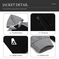 Conjunto Deportivo Casual de Invierno para Hombre, con Capucha, Estilo Deportivo, para Gimnasio, Correr, Entrenamiento, Corte Regular