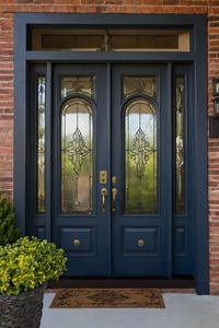 Premium Custom Wrought Iron <b>Swing</b> Door Powder-coated Weather Resistant Elegant Entryway for Commercial and Residential - Product Image 2