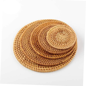 ที่รองแก้วหวายธรรมชาติสไตล์โบฮีเมียน ของขวัญทำมือ ผลิตในเวียดนาม - Product Image 1