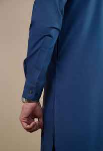 OEM ODM Vente en gros Usine Hommes Décontracté Grande Taille Pakistanais Musulman Shalwar Kameez Uni Vierge Ethnique Ensemble 2 Pièces Mariage - Product Image 3