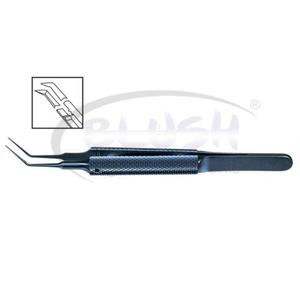 Utrata Capsulorhexis Forceps Angled Titanium Ophthalmic Microsurgical Cataract Surgery <b>Instrument</b> CE Certified By Blush <b>Surgical</b> - Product Image 3