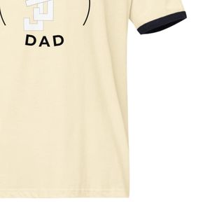 T-shirt unisexe Dad à col ras du cou, bleu marine nuit contrastant, style rétro décontracté et doux pour le quotidien - Product Image 6