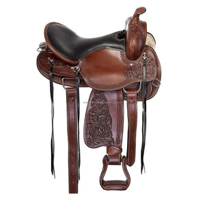 Elegante aspecto hecho a mano hermoso cuero original Riding Western Pleasure Trail Saddle Set disponible con tachuelas Set a granel - Product Image 2