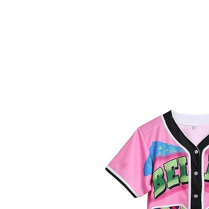 Camiseta de Béisbol Estilosa Personalizada, Estilo Urbano, Camiseta de Equipo, Absorbe la Humedad, Ropa Deportiva Premium, Producción OEM ODM - Product Image 5