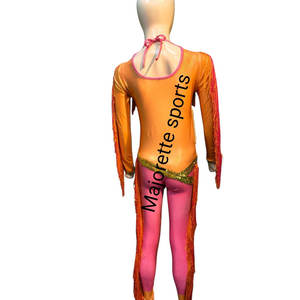 Traje de Danza para Mujer, Tejido Elástico, Ajustado, de una Pieza, para Actuaciones, Cómodo para Prácticas en el Escenario - Product Image 3