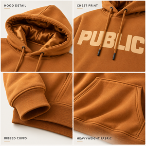 OEM Manufacturers Custom Oversized Pullover <b>Hoodie</b> Unisex 80%Cotton 20%Polyester 450gsm Heavyweight Satin Silk Lined Sweatshirt - Product Image 3