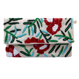 Sacs fourre-tout promotionnels de style tendance, durables, avec poignée baguette, en perles de verre, artisanaux indiens colorés, de luxe, de style ethnique - Product Image 2