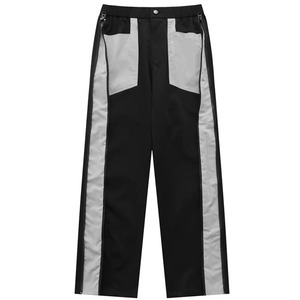 Custom Men's Two Tone <b>Cargo</b> Pants Hip Hop Streetwear Side Zipper Straight Leg Techwear Trousers Tactical Multi Pocket Pants - Product Image 5