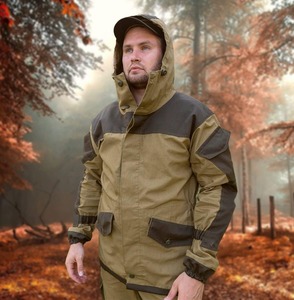 Ensemble veste et pantalon de chasse et de randonnée camouflage avec logo personnalisé, fabricant haut de gamme - Product Image 3