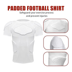 Camiseta Deportiva Acolchada para Hombre, Camiseta de Gimnasio con Acolchado Ultraconfortable - Product Image 3