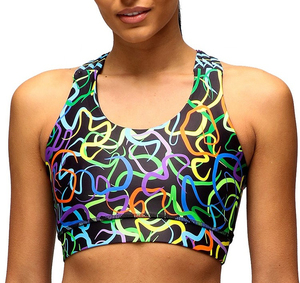 Sujetador Deportivo de Alta Calidad para Mujer, Sin Costuras, de Yoga, con Gran Soporte, Moderno, Casual, de Secado Rápido, Transpirable, con Logotipo Frontal, Spandex/Nylon - Product Image 1