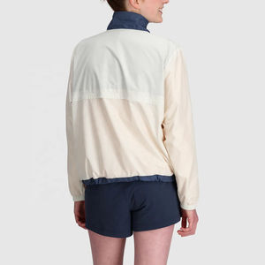 Conjunto de Pantalones Cortos Largos y Chaqueta Cortavientos de Nailon para Mujer, Venta al por Mayor, Tallas Grandes, Cierre Frontal con Cremallera, Cintura Elástica, Impermeable, para Invierno y Verano - Product Image 3