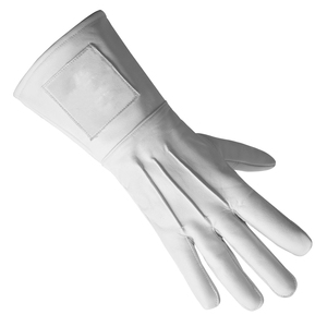 Guantes Masónicos de Algodón y Spandex Blancos, Ecológicos, Duraderos y Transpirables, para la Ceremonia del Arco Real, Fabricados por un Fabricante Masónico - Product Image 6