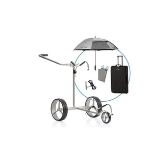 Nouvelle voiturette de golf électrique pliable et portable JuCad Drive SL Titan Travel 3.0 avec batterie au lithium en fibre de carbone, garantie de 2 ans - Product Image 1