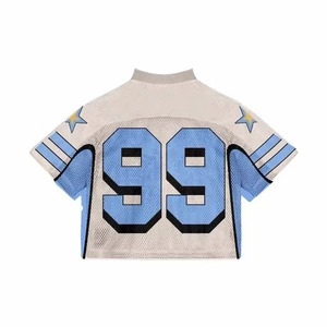 Jersey de Fútbol Americano de Alta Calidad con Manga Corta, Uniforme Transpirable con Nombre y Número Cosidos Personalizados, Talla Grande - Product Image 2