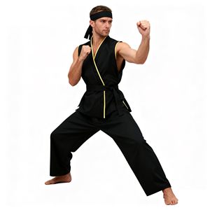 Kimono de karaté en coton premium, léger, respirant, résistant, design traditionnel, pour hommes et femmes. - Product Image 3