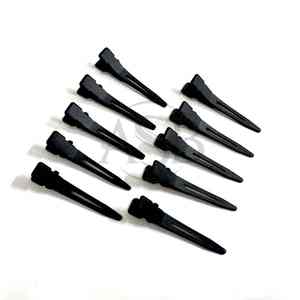 Pince à extensions capillaires professionnelle en acier inoxydable, finition noire mate, écologique, logo personnalisé OEM, fournisseur de qualité salon - Product Image 3