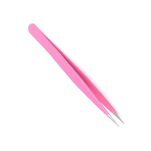 Pinzas para Pestañas con Punta Puntiaguda Personalizadas, Pinzas de Acero Metálico para Salón de Belleza, con Empaque Personalizado - Product Image 4