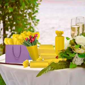 100 Fogli di Carta Velina Gialla 14 X 20 Pollici, Carta da Regalo Artistica per Matrimoni, Progetti Fai-da-Te, Natale - per Lavori di Carta - Product Image 3