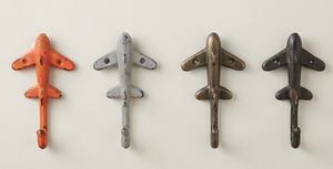 Airplanes Design Single Wall <b>Hook</b> Metal With Colorful Orange Brown And White Finished <b>For</b> Home Decorative Towel Holder <b>Hook</b> - Product Image 4