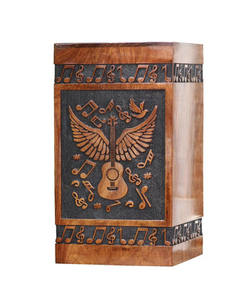 โกศไม้สำหรับผู้ใหญ่ โกศเผาศพ งานฝีมือไม้ขัดเงา โกศสำหรับงานศพ โกศฝังศพ ราคาประหยัด - Product Image 1