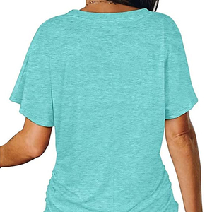 Camisetas de Mujer Personalizadas de Fábrica, Tops de Moda con Corte Holgado, Camisetas de Secado Rápido, Mejor Fabricante al por Mayor, Camisetas Cortas Sexys para Mujer - Product Image 3