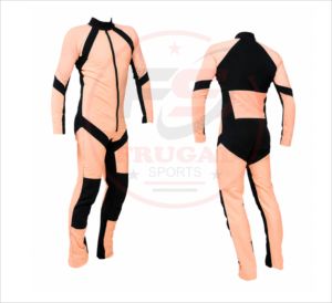 Combinaison intégrale bicolore orange et noir, taille adulte, en Spandex et Nylon, uniformes de cheerleading - Product Image 4