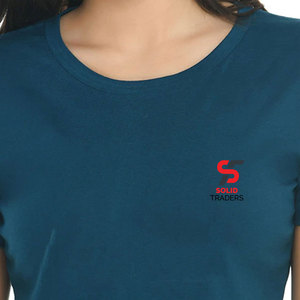Solid Trader Luxury Soft Touch Washable Durable Seamless Classic Plain Design Moisture Wicking Women Tee Shirt - Product Image 5