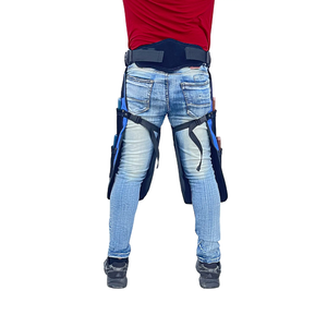 Tablier professionnel en cuir pour ferrage et toilettage équin, ajustement sécurisé, style à jambes fendues, léger, avec support dorsal en toile et aimants latéraux - Product Image 5