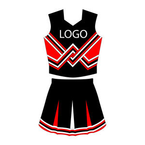 Tenues de cheerleading personnalisées OEM, ensembles de vêtements de sport, modèle personnalisé sur le devant, en spandex imprimé, service de fourniture de matériaux et de produits d'origine. - Product Image 6