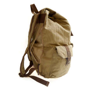 Sac à dos décontracté en toile souple BAGNEX pour femme, 20L, design vintage, fermeture à cordon, poignée souple, motif lettres, pour l'école et les voyages - Product Image 4