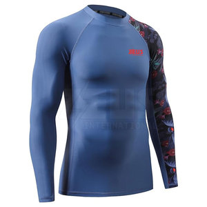 Latest Design MMA Wear Solid Color Rash Guard Top Selling Best Product Rash Guard In Long Sleeve Customized - Product Image 2