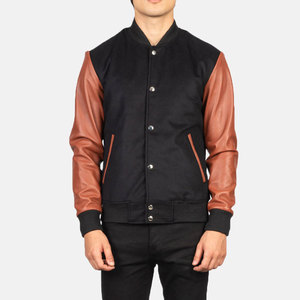 Blousons universitaires pour enfants avec manches, blousons Letterman vierges en gros, blousons de baseball pour garçons 2022, 47 % de réduction - Product Image 1