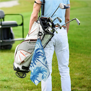 Serviette de golf en tissu absorbant de qualité supérieure, texture lisse, pour l'entretien et les soins de l'équipement de golf - Product Image 5