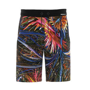 กางเกงขาสั้นชายหาดของผู้ชายพิมพ์ลายกระเป๋าโพลีเอสเตอร์แบบลำลองชุดชายหาดฤดูร้อน - Product Image 1