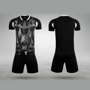 Conjunto de Uniforme de Fútbol Sublimado Dry-Fit Premium 100% Poliéster con Gráfico Geométrico de León, Uniforme de Fútbol Transpirable Personalizado para Equipos - Product Image 4