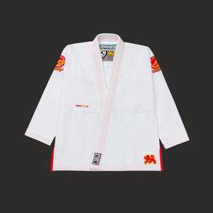 ชุดกิโมโนผ้าฝ้าย100% BJJ GI Jiu Jitsu มีโลโก้ด้านหน้าออกแบบได้ตามต้องการน้ำหนักเบาและระบายอากาศได้เครื่องแบบ Jiu Jitsu แบบบราซิล - Product Image 1