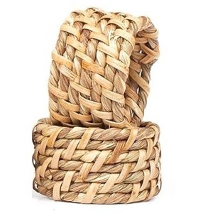 <b>Indian</b> Jute Handmade Napkin <b>Rings</b> Decor Rounded Handcrafted Decorative Jute Napkin <b>Ring</b> Designed By Lametierartz - Product Image 1