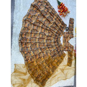 ชุดราตรีหรูหราพิมพ์ลายดอกไม้สวยงามสำหรับใส่ไปงานปาร์ตี้ - Product Image 3