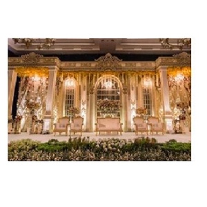 Scène de mariage indien traditionnel de super qualité avec des rideaux riches Scène de velours de luxe de l'exportateur indien au meilleur prix - Product Image 1