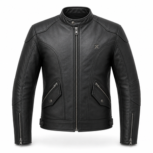 Veste de moto en cuir classique Cruiser |   Noir Brun Bourgogne |   Fabricant OEM ODM |   Qualité de conception haut de gamme |   Vêtements de course | - Product Image 1