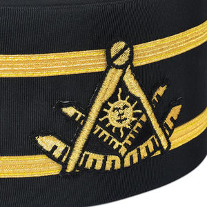 Casquette de cérémonie Triple Tau de qualité supérieure pour les membres du Royal Arch, 100% coton respirant - Product Image 3