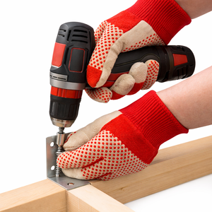 Gants en toile enduite de PVC à points antidérapants haute adhérence pour la construction, la logistique, la manutention mécanique HH GTV HN D80 Vietnam - Product Image 3